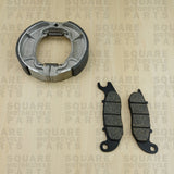 Bremsbeläge vorne und Bremsbacken hinten: Honda CBF125 CBF 125 (2009-2013)