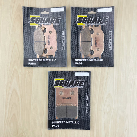 Satz gesinterter metallischer Bremsbeläge vorn und hinten: Yamaha XVS1100 XVS 1100 (1999-2006)