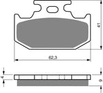 Goldfren AD Brake Pads: AD001 ≈ FA152 / VD432 / FDB659 / SBS632