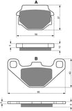 Goldfren AD Bremsbeläge hinten: Kawasaki ZR400 ZR 400 (1992-1995)