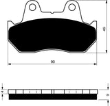 Goldfren AD Bremsbeläge vorn: Honda VT1100 VT 1100 (1985-1993)