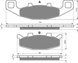 Goldfren AD Bremsbeläge vorn: Kawasaki ZL600 ZL 600 (1995-1997)
