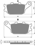 Goldfren AD Bremsbeläge: AD021 ≈ FA174 / VD163 / FDB754 / SBS657 / SBS162