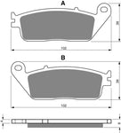 Goldfren AD Bremsbeläge vorn: Honda CBR250 CBR 250 (1988-1989) und (2011)