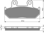 Goldfren AD-Bremsbeläge vorn: Honda NX650 NX 650 (1988-1996)