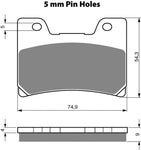 Goldfren AD Brake Pads: AD028 ≈ FA160 / VD251 / FDB666 / SBS645