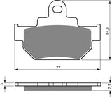 Goldfren AD-Bremsbeläge vorn: Suzuki VL125 VL 125 (2000-2007)