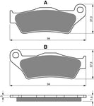 Goldfren AD-Bremsbeläge vorn: Yamaha YZFR125 YZF-R 125 (2008-2013)