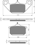 Goldfren AD Bremsbeläge: AD037 ≈ FA085 / VD426 / FDB339 / SBS557
