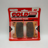 Goldfren AD Bremsbeläge: AD045 ≈ FA182 / VD257 / FDB637 / SBS665