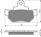Goldfren AD Bremsbeläge: AD046 ≈ FA106/2 / VD329/2 / FDB673 / SBS582