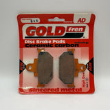 Goldfren AD Bremsbeläge: AD046 ≈ FA106/2 / VD329/2 / FDB673 / SBS582