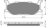 Goldfren AD Bremsbeläge: AD048 ≈ FA179 / VD255 / FDB781 / SBS663
