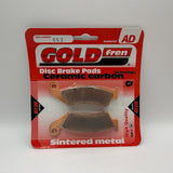 Goldfren AD Bremsbeläge: AD052 ≈ FA143 / VD139/2 / FDB496 / SBS623
