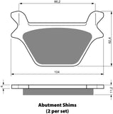 Goldfren AD Bremsbeläge: AD056 ≈ FA139 / VD957 / FDB521 / SBS669