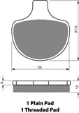 Goldfren AD Bremsbeläge: AD057 ≈ FA094 / VD919 / FDB352/R / SBS579