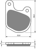 Goldfren AD Bremsbeläge: AD059 ≈ FA071 / VD908 / FDB333 / SBS537