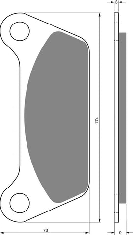 Goldfren AD Bremsbeläge: AD061 ≈ FA079 / VD917 / SBS553