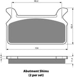 Goldfren AD Brake Pads: AD063 ≈ FA138 / FA201 / VD922 / FDB485 / SBS668