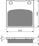 Goldfren AD Bremsbeläge: AD068 ≈ FA045 / VD117 / FDB183 / SBS526
