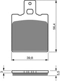 Goldfren AD Bremsbeläge: AD083 ≈ FA047/2 / FA047/3 / VD911/2 / SBS583
