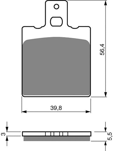 Goldfren AD Bremsbeläge: AD083 ≈ FA047/2 / FA047/3 / VD911/2 / SBS583