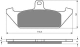 Goldfren AD Bremsbeläge: AD101 ≈ FA120 / VD924 / SBS594