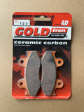 Goldfren AD Bremsbeläge hinten: Suzuki AN400 AN 400 (1999-2000)