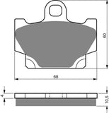 Goldfren AD Bremsbeläge: AD113 ≈ FA081 / VD235 / FDB331 / SBS550