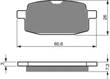 Goldfren AD Bremsbeläge: AD114 ≈ FA169 / VD247 / SBS619