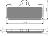 Goldfren AD Bremsbeläge: AD116 ≈ FA218 / FA218/2 / FDB2007 / SBS711