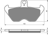Goldfren AD Bremsbeläge: AD117 ≈ FA170 / FA246 / FA407 / VD941 / VD959 / FDB605 / SBS644