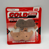 Goldfren AD Bremsbeläge: AD117 ≈ FA170 / FA246 / FA407 / VD941 / VD959 / FDB605 / SBS644