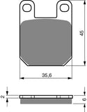 Goldfren AD Bremsbeläge: AD121 ≈ FA115 / VD946 / SBS559