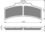 Goldfren AD Bremsbeläge: AD123 ≈ FA183 / / SBS677