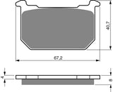 Goldfren AD Bremsbeläge: AD127 ≈ FA068 / VD420/S / FDB298/R / SBS539 / SBS540