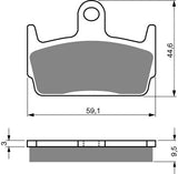 Goldfren AD Bremsbeläge: AD131 ≈ FA234 / FA269 / VD962 / SBS710