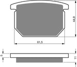 Goldfren AD Bremsbeläge: AD138 ≈ FA065 / VD324 / FDB217 / SBS534