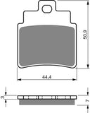 Goldfren AD Bremsbeläge: AD140 ≈ FA355/4 / VD987 / FDB2141 / SBS775