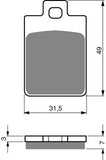 Goldfren AD Bremsbeläge: AD142 ≈ FA255 / VD995 / FDB2037 / SBS712