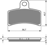 Goldfren AD Bremsbeläge: AD143 ≈ FA291 / FDB2103 / SBS815