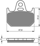 Goldfren AD Brake Pads: AD158 ≈ FA162 / / SBS659