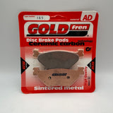 Goldfren AD Bremsbeläge: AD165 ≈ FA319/2 / VD269/2 / FDB2126 / FDB2156 / SBS769 / SBS768