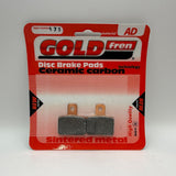 Goldfren AD Bremsbeläge: AD173 ≈ FA351 / VD9003 / FDB2127 / SBS803