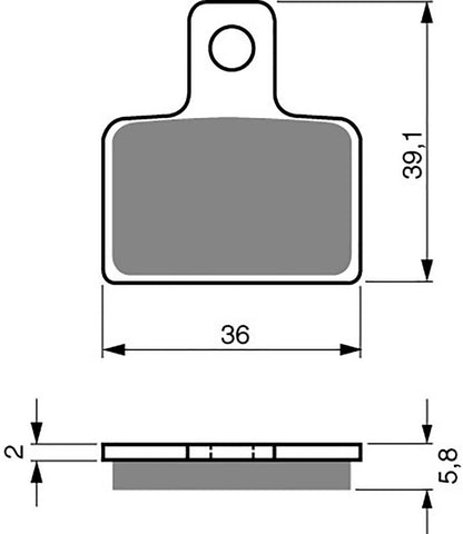 Goldfren AD Bremsbeläge: AD173 ≈ FA351 / VD9003 / FDB2127 / SBS803
