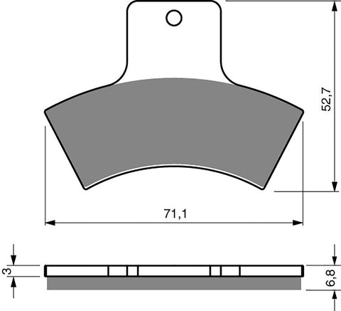 Goldfren AD Bremsbeläge: AD179 ≈ FA270 / VD963 / FDB2121 / SBS755