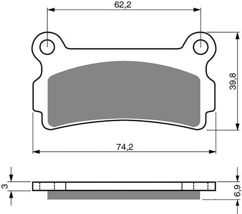 Goldfren AD Brake Pads: AD180 ≈ FA164 / VD938 / SBS636