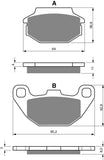 Goldfren AD Bremsbeläge hinten: Kawasaki KSF90 KSF 90 (2007-2014)