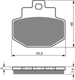 Goldfren AD Bremsbeläge: AD186 ≈ FA321 / VD981 / FDB2115 / SBS772