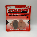 Goldfren AD Bremsbeläge: AD186 ≈ FA321 / VD981 / FDB2115 / SBS772